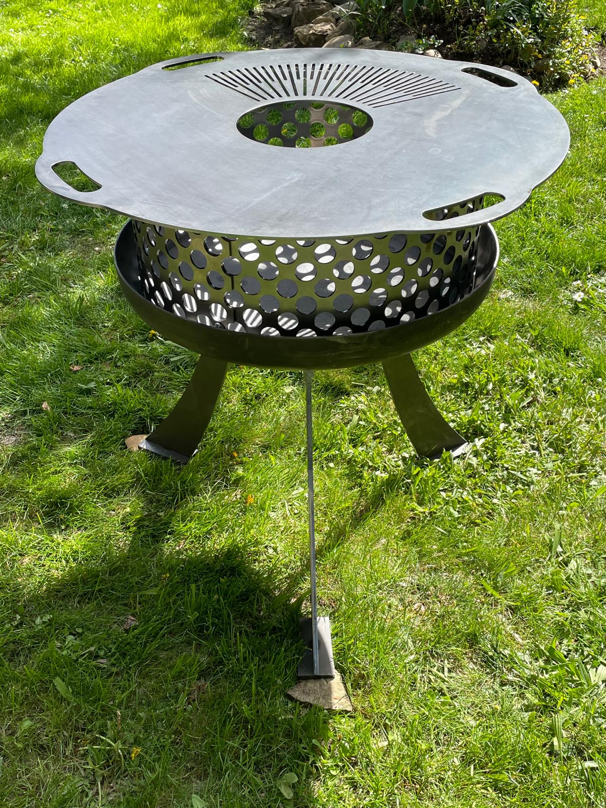 Grillplatte mit Grillrost – 80